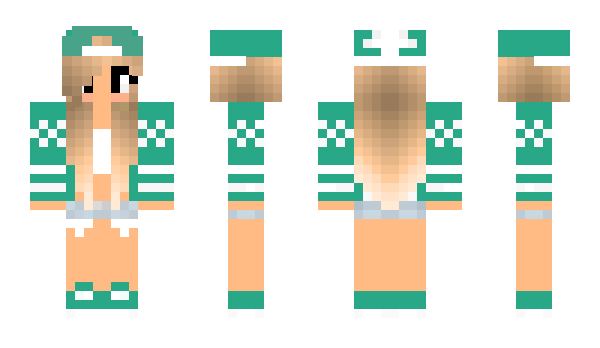 Minecraft скин по нику DemWhiteGirl
