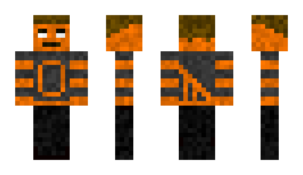 Minecraft skin Orange_HD