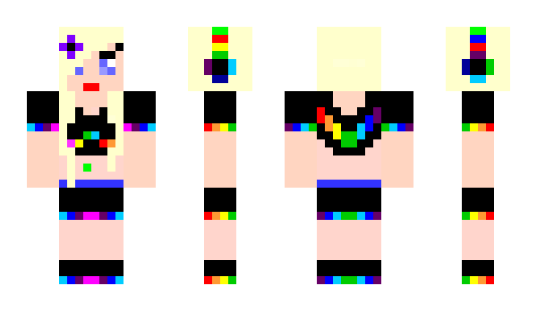 Minecraft skin RainbowKitt