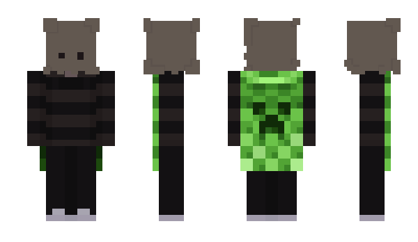 Minecraft skin piggybacks