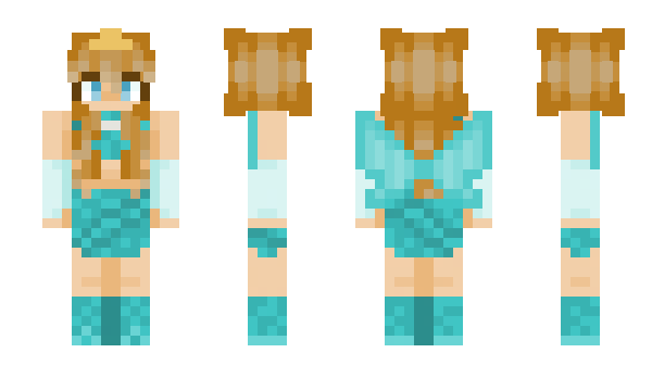 Minecraft skin Aquachick