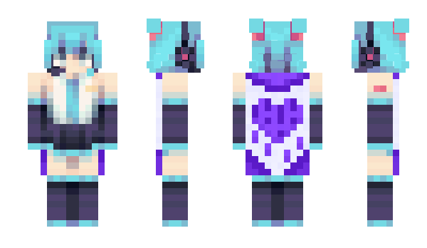 Minecraft skin H4TSUNE_M1KU