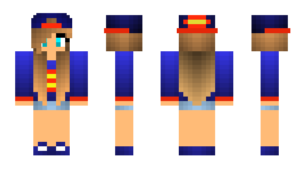 Minecraft skin cheerleader02