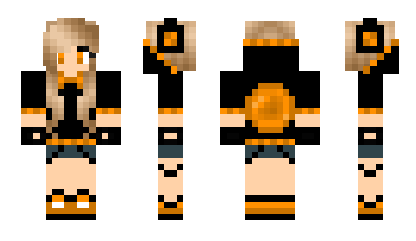 Minecraft skin Powerlady