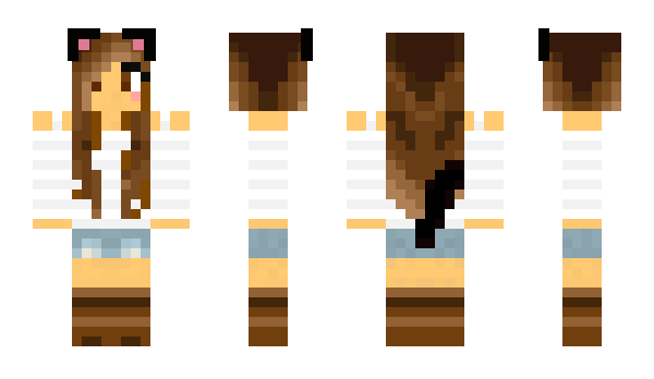 Minecraft skin BakaNekow