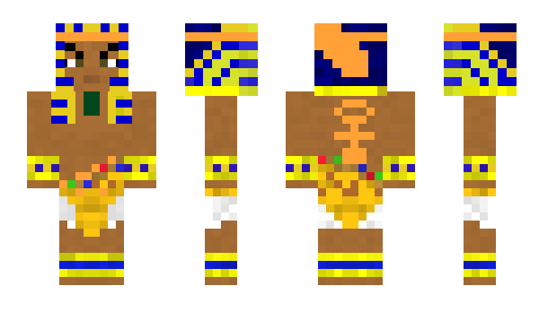 Minecraft skin Tutankhamun