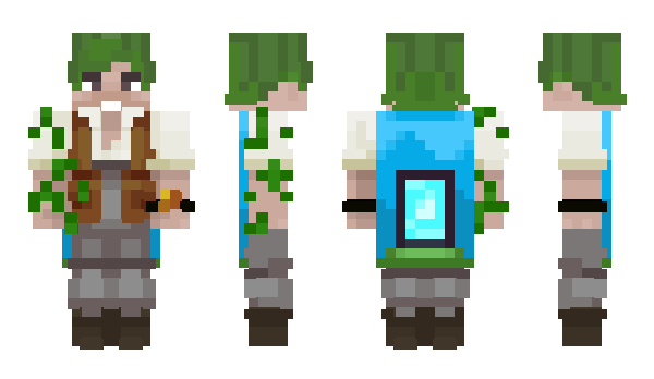 Minecraft skin Aves_gree