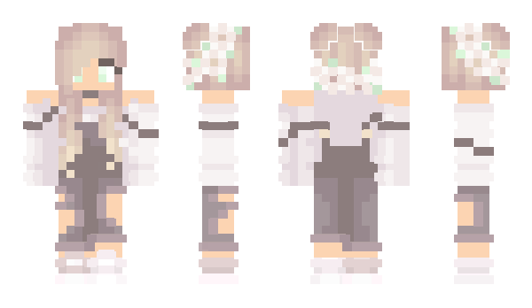 Minecraft skin PolinaFox