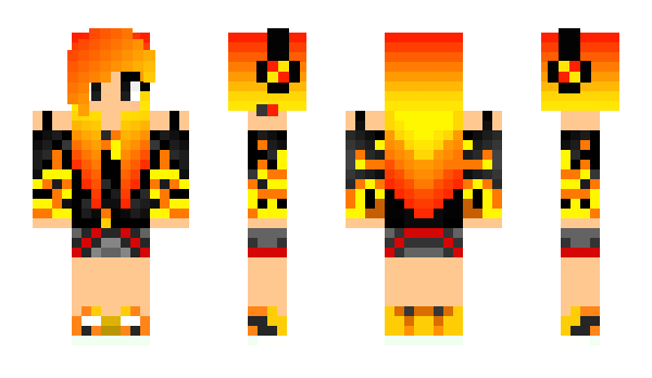 Minecraft skin ChicaOnFire