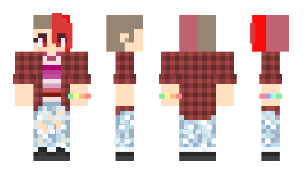 Minecraft skin ArialTheMonster