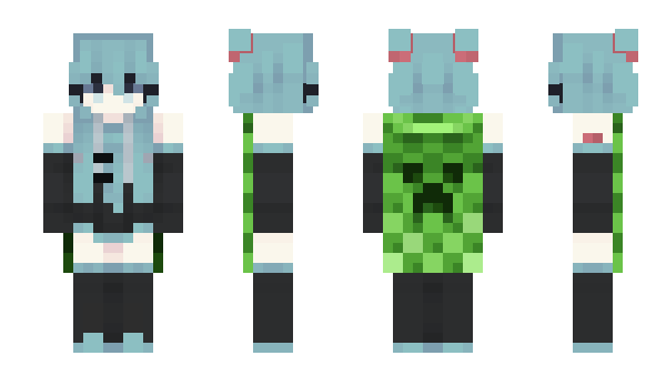 Minecraft skin HatsuneMiku139