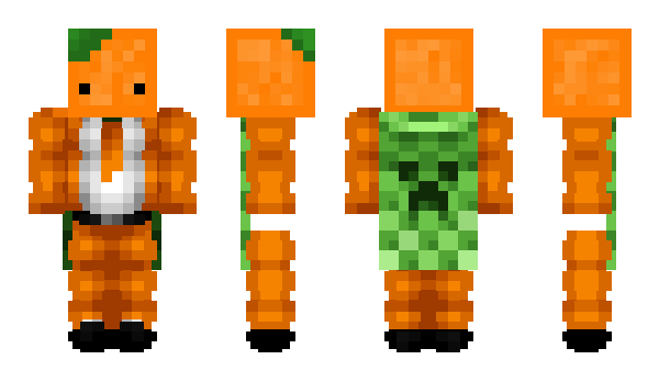 Minecraft skin OrangeFR
