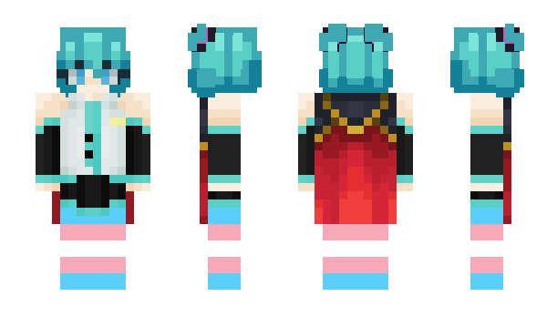 Minecraft skin TransuneMiku