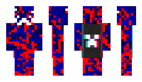 Minecraft skin fire_blu