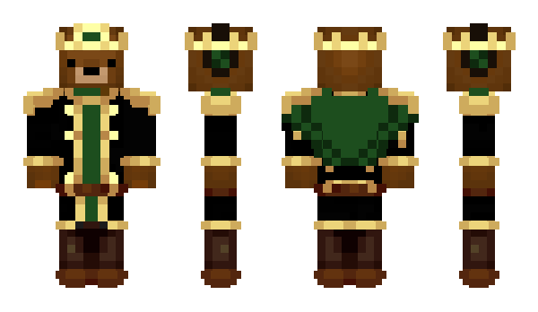Minecraft skin Bearking