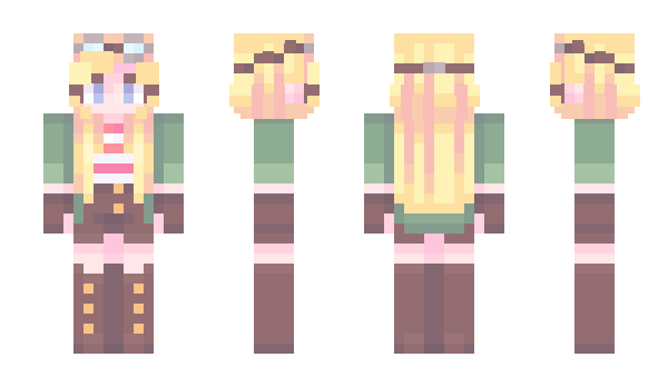 Minecraft skin Lunavette