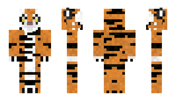 Minecraft скин по нику knusper_tiger