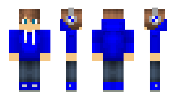 Minecraft skin blueDem