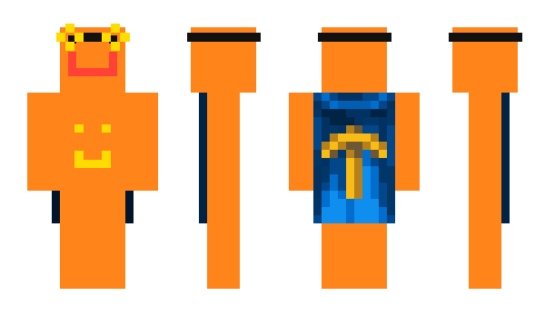 Minecraft skin OrangeIthink