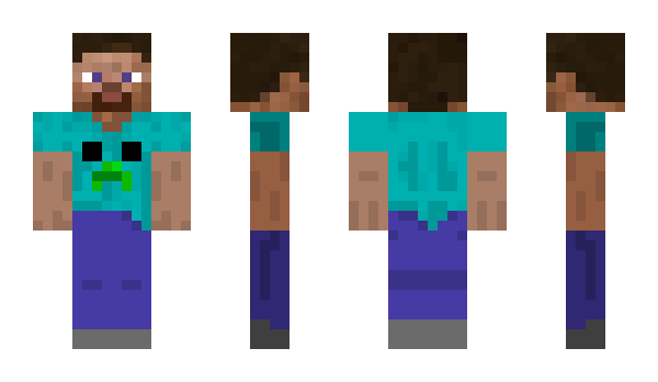 Minecraft skin DerBlauCreeper