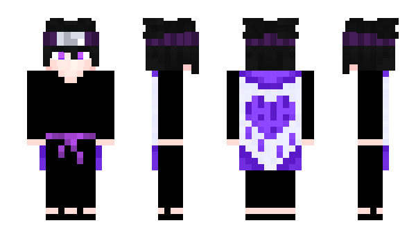 Minecraft skin FoxyzeraBW