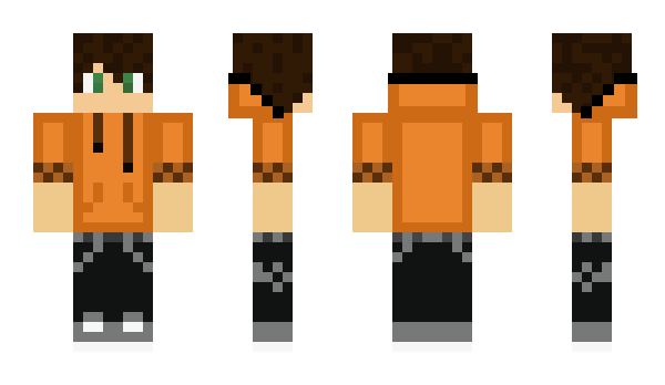 Minecraft skin OrangeDye
