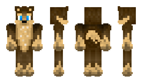 Minecraft skin GoldenWolf