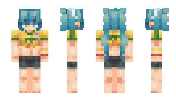 Minecraft skin BlueCya