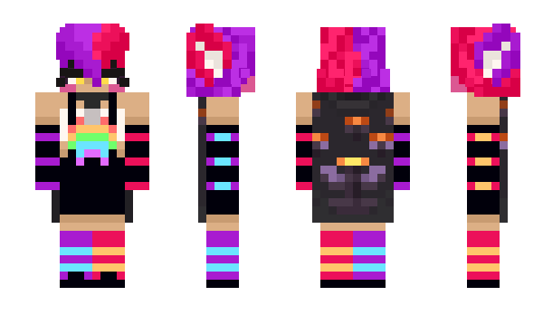 Minecraft skin HeartAlien