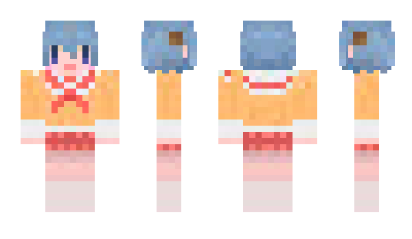 Minecraft скин по нику nichijou_