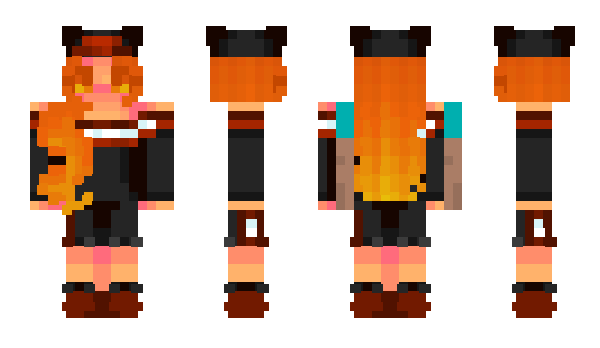 Minecraft skin Wednesday_Addams