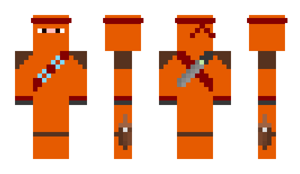 Minecraft skin OrangeNinja
