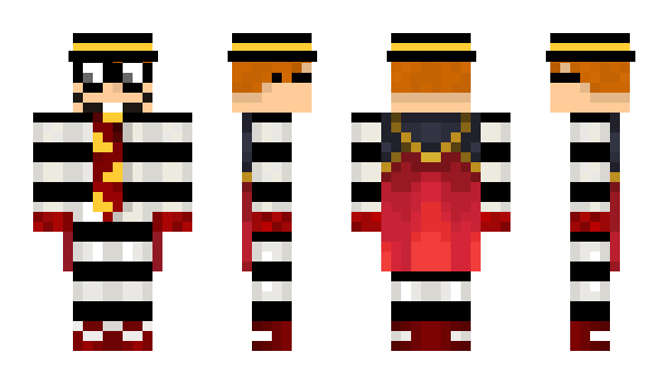 Minecraft skin Hamburglar