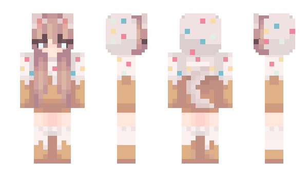 Minecraft skin cupcakesup