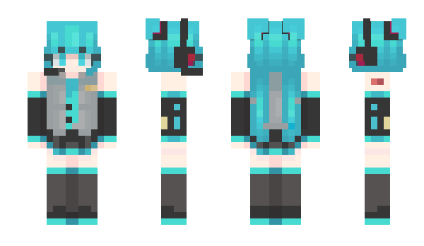 Minecraft skin MikuBeam