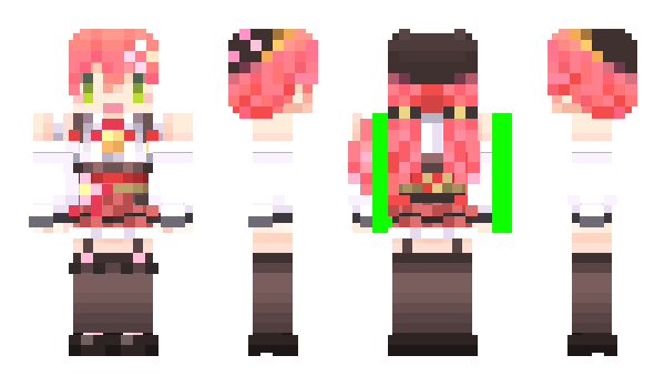 Minecraft skin MikoSakura