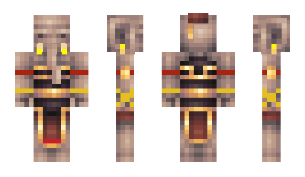 Minecraft skin YellowVisor