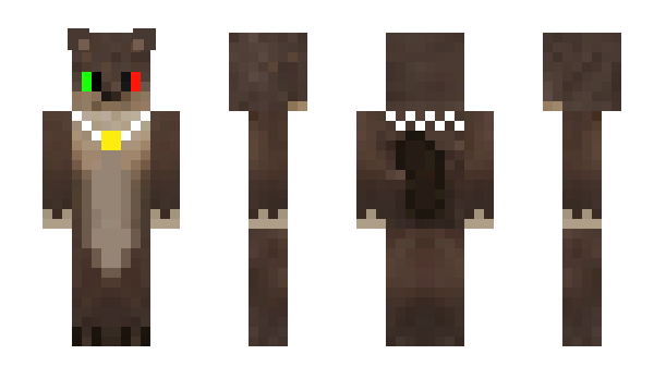 Minecraft skin otterwolfy