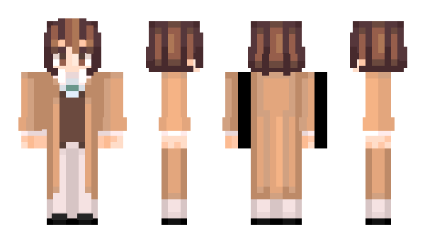 Minecraft skin Dazai_Osamu