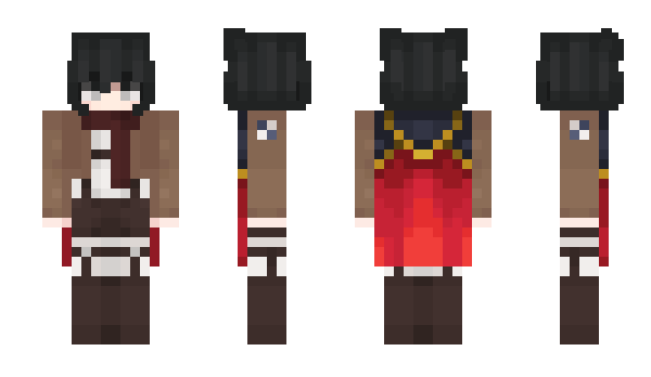 Minecraft skin EHO_MIKASA