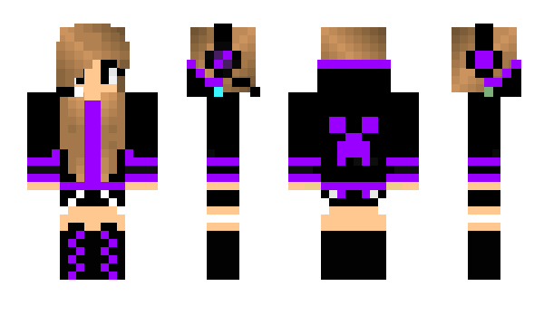 Minecraft skin purplepower333