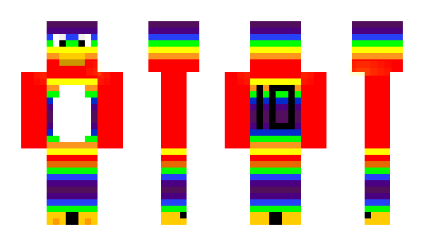 Minecraft skin rainbowpenguin10