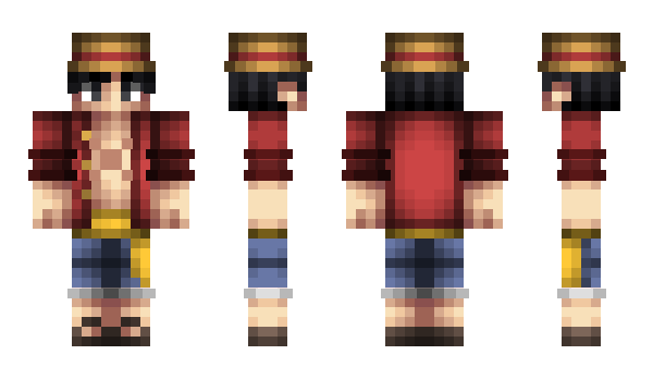 Minecraft скін по ніку Gear2Luffy