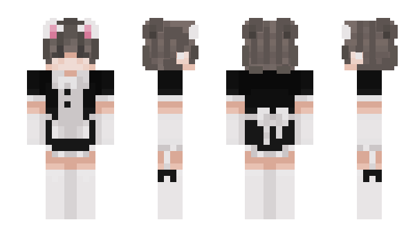 Minecraft skin MilkBlack