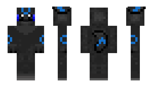 Minecraft skin blue__phonix