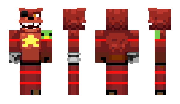 Minecraft skin RockstarFoxy