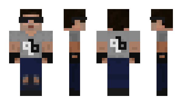 Minecraft skin Qbist