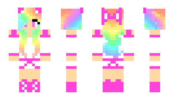 Minecraft skin RainbowDashJ