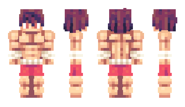 Minecraft skin Baki_Hanma1