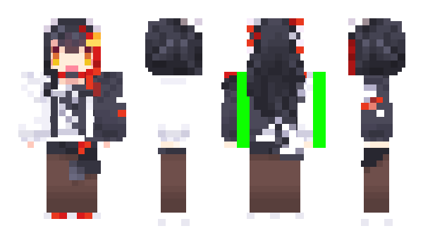 Minecraft skin ookamimio